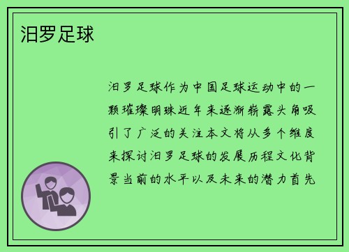 汨罗足球